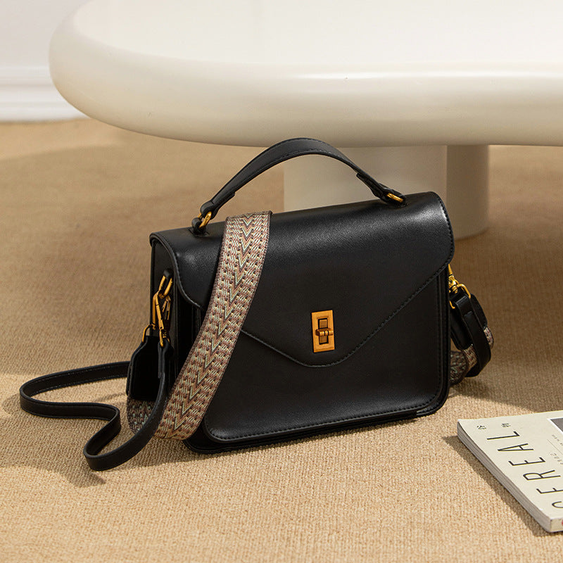 2025 Bag autumn and winter versatile soft leather high-end mail carrier bag simple fashion temperament shoulder bag texture messenger bag women