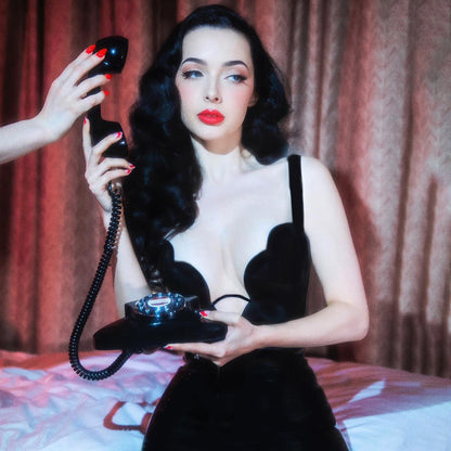 LOVEVOP popular  New Summer Black Suspender V-Neck Dress Knitted Elastic Bandage Dress Sexy Dress Dress