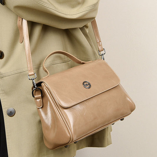 2025 Handbag Premium light luxury women's bag spring fashion simple women's shoulder bag versatile commuter messenger bag