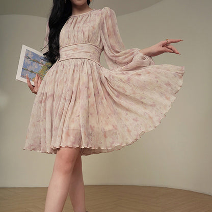 2025 gentle wind daughter dress  spring new slim temperament fairy skirt