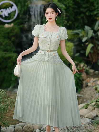 temperament light luxury small fragrant temperament dress summer women 2025 new unique super good-looking skirt high sense