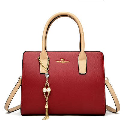 2025 Handbag New Fashion High Sense Mom Bag Versatile Temperament Women's Shoulder Bag Large Capacity Commuter Tote Bag