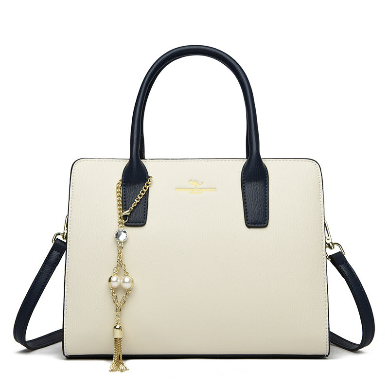 2025 Handbag New Fashion High Sense Mom Bag Versatile Temperament Women's Shoulder Bag Large Capacity Commuter Tote Bag