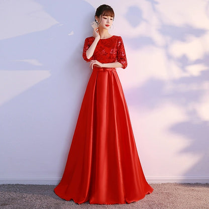 2025 Choir performance suit, evening host dress, female  new solo cantata performance suit, female long dress