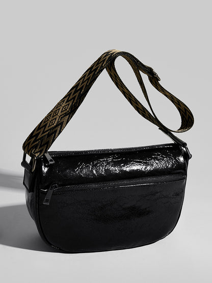 2025 New fashion leather messenger bag niche retro oil wax leather first layer cowhide shoulder bag casual versatile women's bag