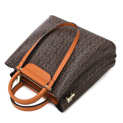 2025 Bucket bag women's new tote bag commuter women's bag large-capacity printing fashionable versatile mother shoulder bag wholesale