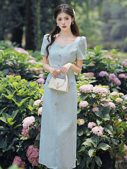 small fragrant skirt summer women's 2025 new hip skirt exquisite light and mature style temperament waist pinch waist dress