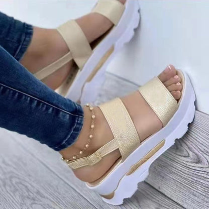 lovevop Sandals Women 2024 New Platform Sandals Summer Shoes Women Heels Sandalias Mujer Lightweight Wedges Shoes Platform Heels Sandals