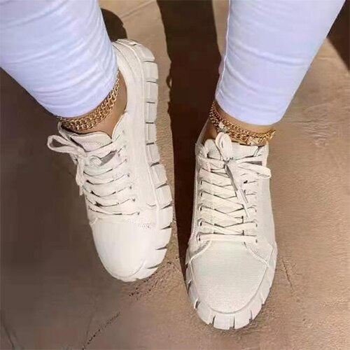 lovevop  Back to school  Women Mixed Color Sneakers Graffiti Vulcanized Woman Lace Up Canvas Flats Female Shoes Ladies Summer Footwear Plus Size 43