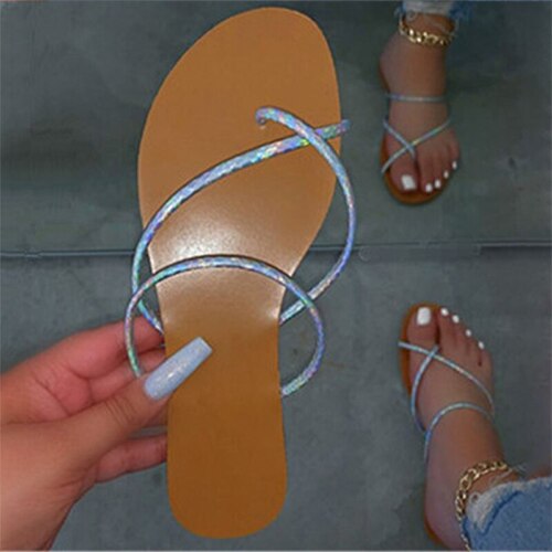 Back To School lovevop  Women Print Flip Flops  Woman Summer Slipper Women's Narrow Band Flat Ladies Fashion Slides Female Beach Shoes Plus Size 42