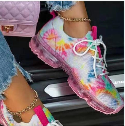 Back to school lovevop  Women Breathable Brand Mesh Sneakers  Women's Casual Flat Female Sports Shoes  Comfortable Woman Lace Up Vulcanized Ladies