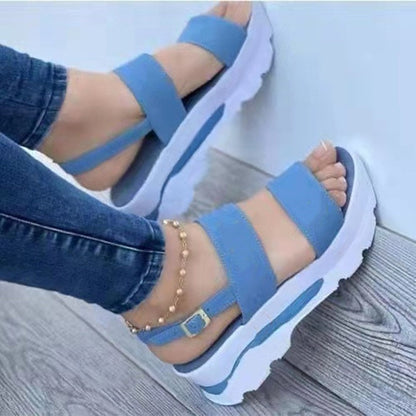 lovevop Sandals Women 2024 New Platform Sandals Summer Shoes Women Heels Sandalias Mujer Lightweight Wedges Shoes Platform Heels Sandals