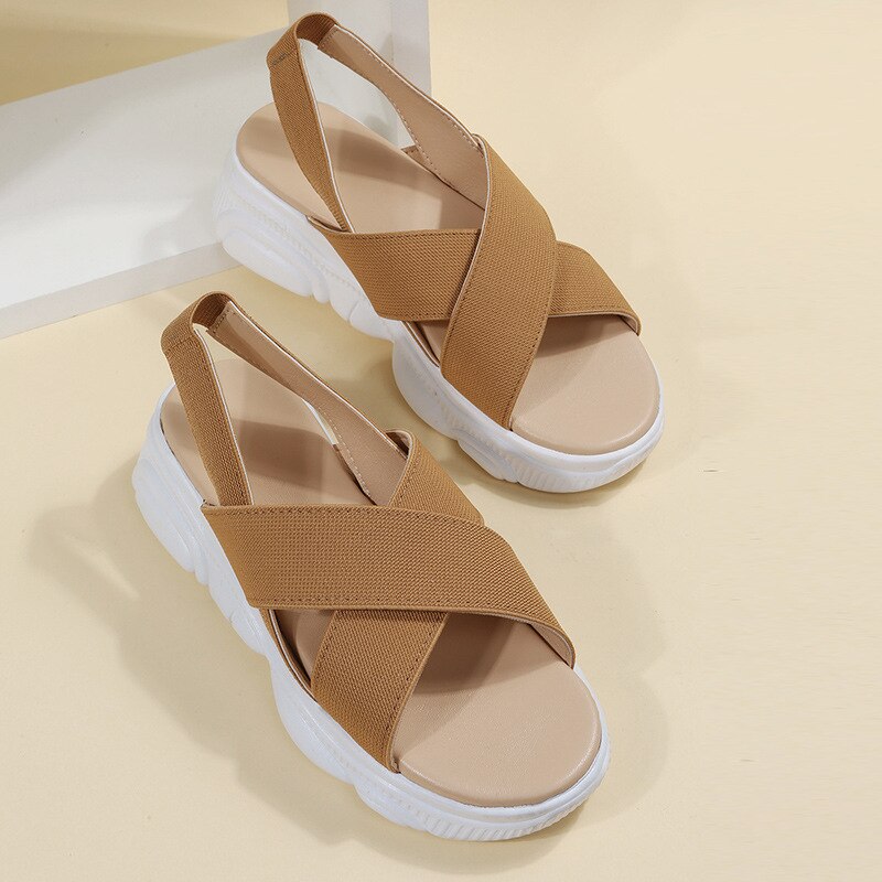 Back to school lovevop  Women's Shoes Summer  Comfort Casual Sport Sandals Women Beach Wedge Sandals Women Platform Sandals Roman Sandals Plus Size