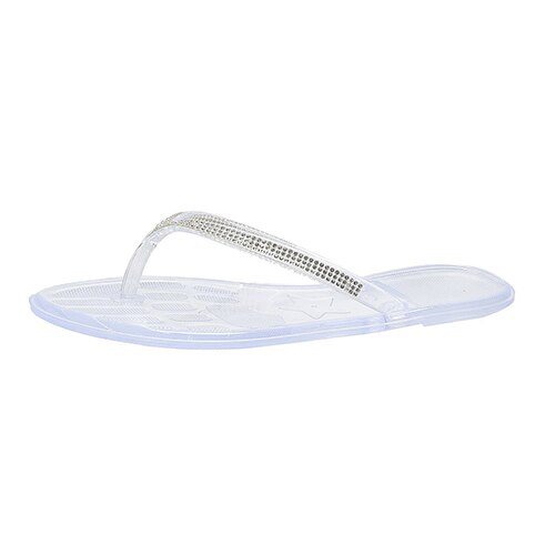 Back  To School Outfit  lovevop Women Transparent Slippers Female Crystal Flip Flops  Women's Summer Slides Ladies Beach Casual Flats Plus Size Footwear