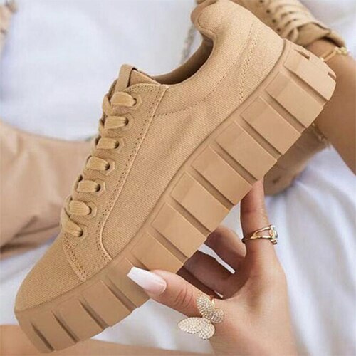 lovevop  Back to school  Women Mixed Color Sneakers Graffiti Vulcanized Woman Lace Up Canvas Flats Female Shoes Ladies Summer Footwear Plus Size 43