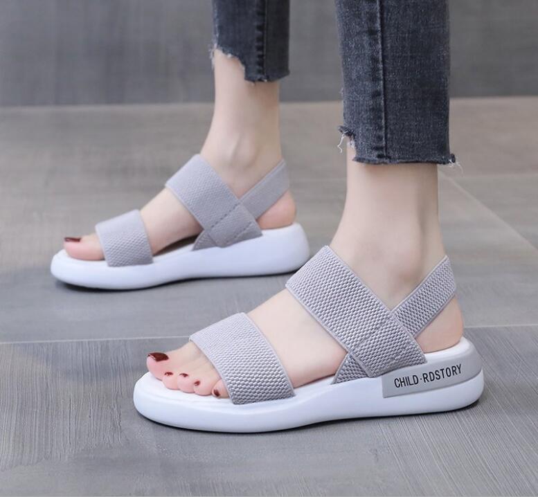 lovevop Women's Sandals  Summer Fashion Platform Romen Sandals Women Closed Toe Flat Sandals Women Outdoor Casual Sport Sandals