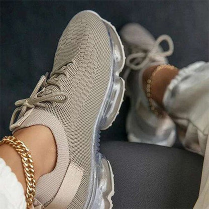 Back to school lovevop  Women Breathable Brand Mesh Sneakers  Women's Casual Flat Female Sports Shoes  Comfortable Woman Lace Up Vulcanized Ladies