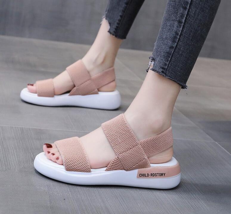 lovevop Women's Sandals  Summer Fashion Platform Romen Sandals Women Closed Toe Flat Sandals Women Outdoor Casual Sport Sandals