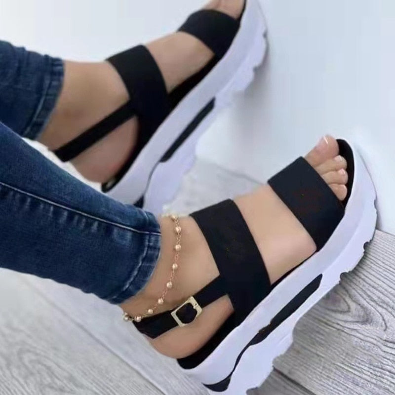 lovevop Sandals Women 2024 New Platform Sandals Summer Shoes Women Heels Sandalias Mujer Lightweight Wedges Shoes Platform Heels Sandals