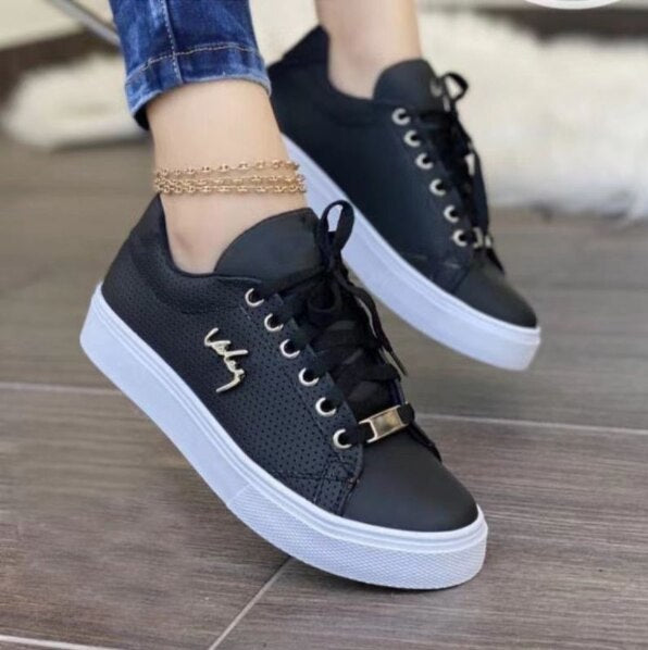 lovevop  New Design Women Sneakers Fashion Breathable Non-Slip Shoes Women Thick Bottom Sneakers Women Leisure Footwear Plus Size