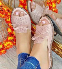 lovevop Outfit  lovevop Summer Bowknot Sandals Women Shoes Sandals 2024 Woman Hollow Out Women Shoe Slip On Women Sandals Slipper Women Shoes