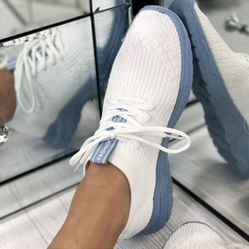 Back to school lovevop  Women's Breathable Sneakers Ladies Knitted Sock Vulcanized Female Light Tennis Shoes Woman Comfort Flat Women Footwear Plus Size