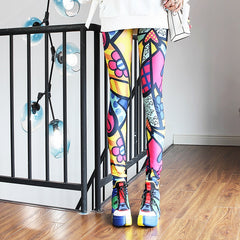 DOIAESKV Fashion Leggings Sexy Casual and Colorful Leg Warmer Fit Most Sizes Leggins Pants Trousers Woman&#39;s Leggings