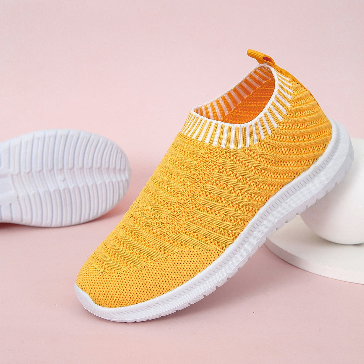 Back to school lovevop  Women Flats Loafer  New Slip-On Knit Sock Shoes Woman Sneakers Comfort Breathable Mesh Women Sneakers Zapatos Para Mujer