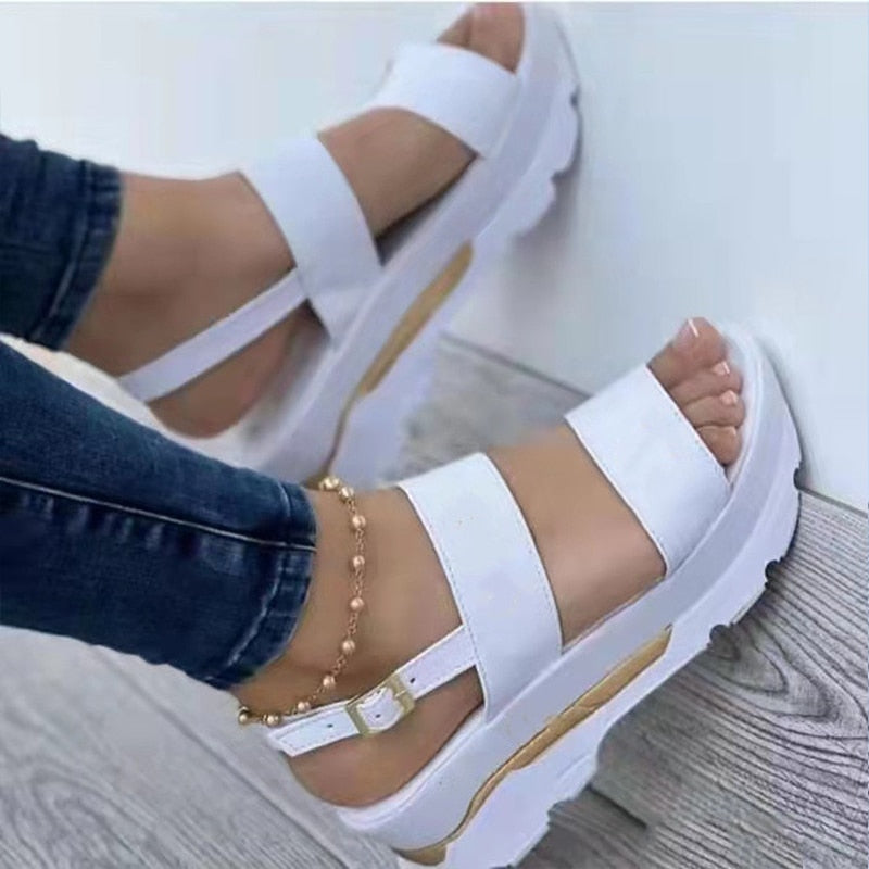 lovevop Sandals Women 2024 New Platform Sandals Summer Shoes Women Heels Sandalias Mujer Lightweight Wedges Shoes Platform Heels Sandals