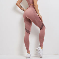 Fitness Pants Gym Leggings Women Seamless Energy Tights High Waist Sports Pants Workout Running Activewear Hollow Yoga Leggings