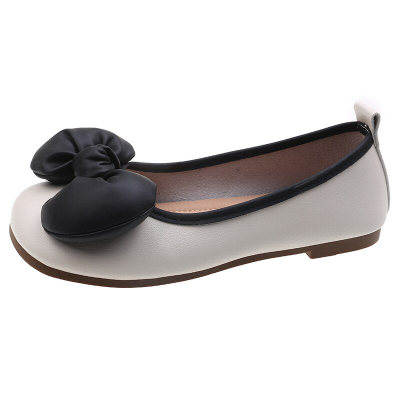 lovevop  Lolita Shoes Bow Mary Janes Shoes Platform Women Flats Leather Square Toe Casual Shoes Women Princess Shoes Women's Shoes