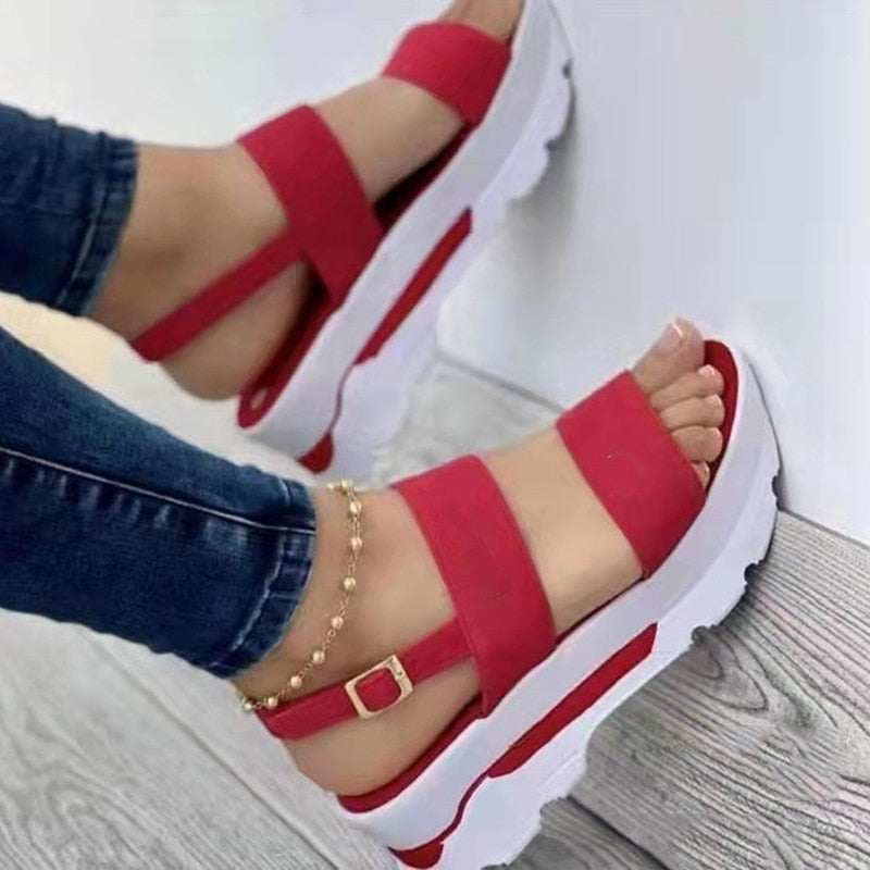 lovevop Sandals Women 2024 New Platform Sandals Summer Shoes Women Heels Sandalias Mujer Lightweight Wedges Shoes Platform Heels Sandals