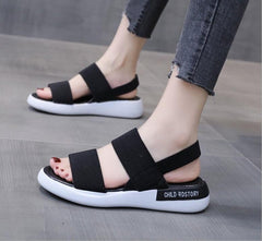 lovevop Women's Sandals  Summer Fashion Platform Romen Sandals Women Closed Toe Flat Sandals Women Outdoor Casual Sport Sandals