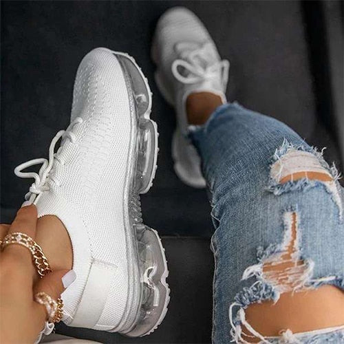 Back to school lovevop  Women Breathable Brand Mesh Sneakers  Women's Casual Flat Female Sports Shoes  Comfortable Woman Lace Up Vulcanized Ladies