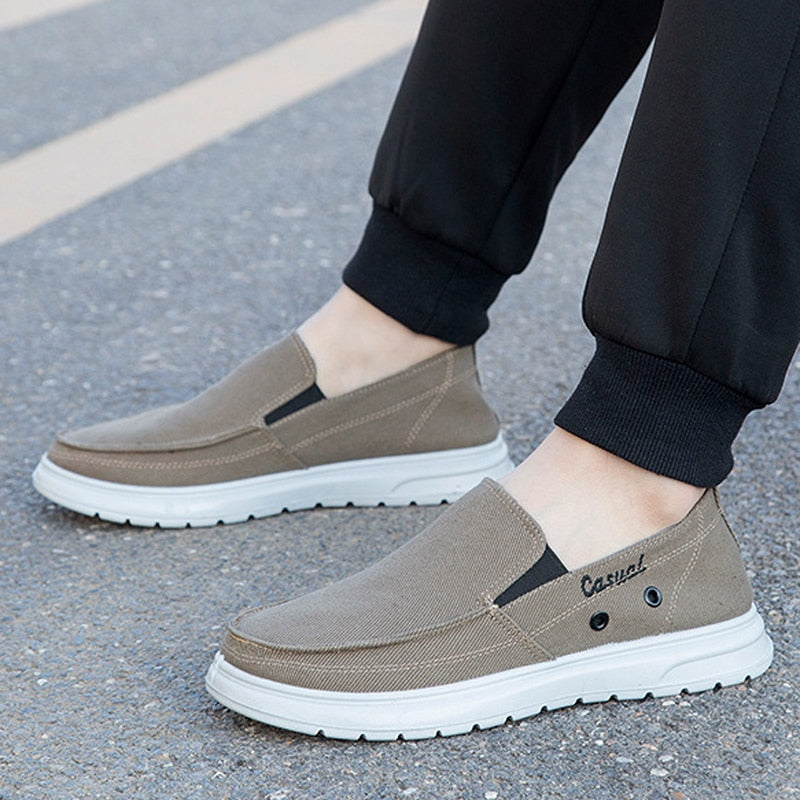 Back to college Men's Fashion Casual Shoes Trend Canvas Shoes Cover Foot Men Flat Shoes Lightweight Soft Walking Sneakers  New Spring Autumn