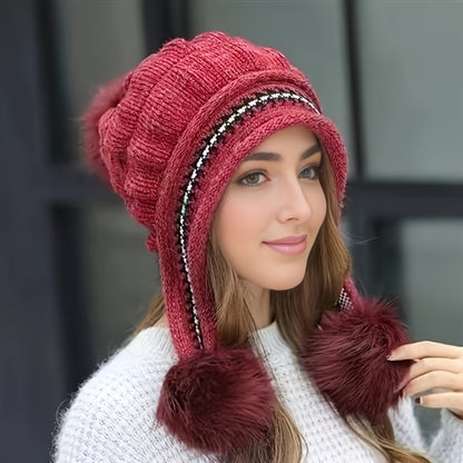 Fantasy Fleece Beanie - Balaclavas with Earflap, Stretchy Acrylic Fabric, Adjustable Cap, Storage Pocket, Hand Washable or Dry Cleanable for Ultimate Comfort and Versatility