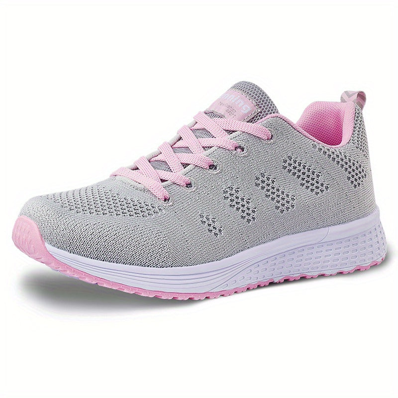 「lovevop」Women's Breathable Lace-up Casual Sneakers, Comfortable Walking Shoes, Sports Shoes, Running Shoes