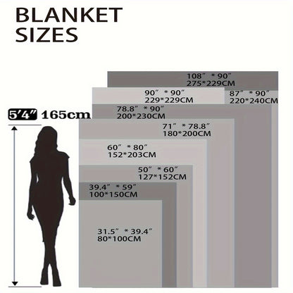 1pc Ultra-Soft Plush Shaggy Blanket - Cozy, Warm, Fluffy, and Furry Decorative Throw for Sofa and Bed - Thick, Comfy, and Luxurious Blanket for Snuggling Up