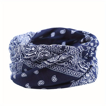 4pcs/set Classic Vintage Paisley Print Unisex Slouchy Beanie - Skullies & Beanies with Elastic Warm Lightweight Design, Perfect for Women & Men - Hip Hop Baggy Hat for Casual Wear