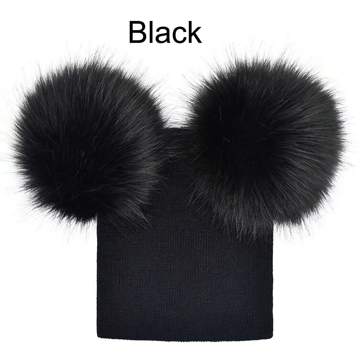 Thermal Double Ball Beanie Hat - Soft, Breathable, Windproof, and Warm Knitted Hat for Outdoor Sports and Skiing - Ultimate Cold Weather Accessory