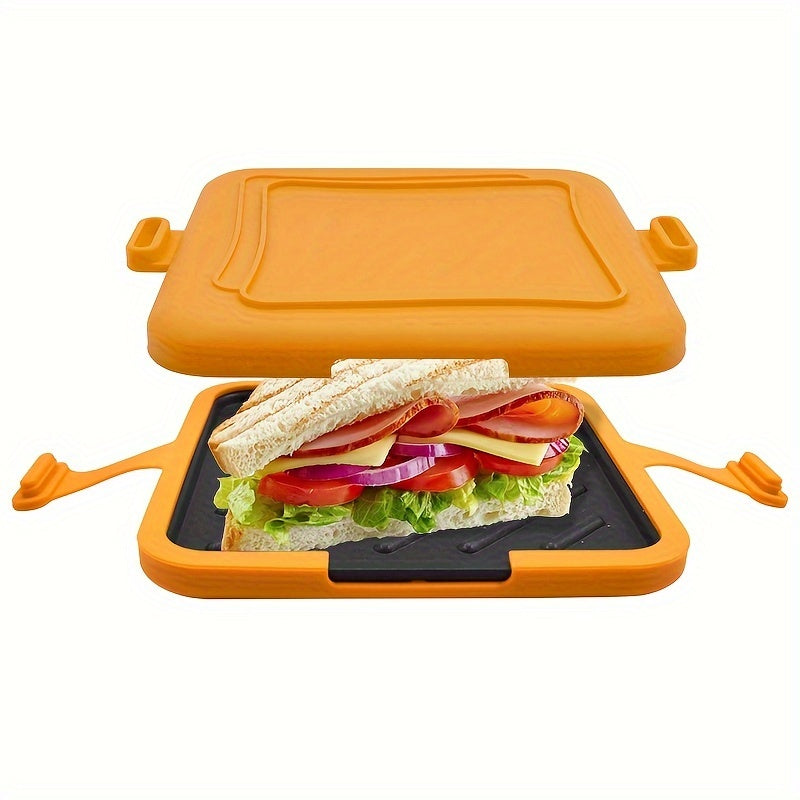 Universal Microwave Crisper Pan - Aluminum Non-Stick Toaster Oven Cookware for Crispy Results - Versatile Sandwich and Snack Maker