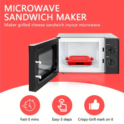 Universal Microwave Crisper Pan - Aluminum Non-Stick Toaster Oven Cookware for Crispy Results - Versatile Sandwich and Snack Maker