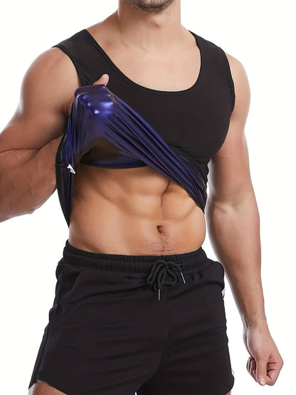 Buy 2 Get 1 Free, total of 3 Pack Mens Sweat Vests - Quick-Drying Zipper Closure, Four-Way Stretch Fabric, Streamlined Silhouette, Ergonomic Design, Moisture-Wicking Technology - Value Bundle for Multiple Workouts, Ideal for Gym, Running, Yoga, and Other