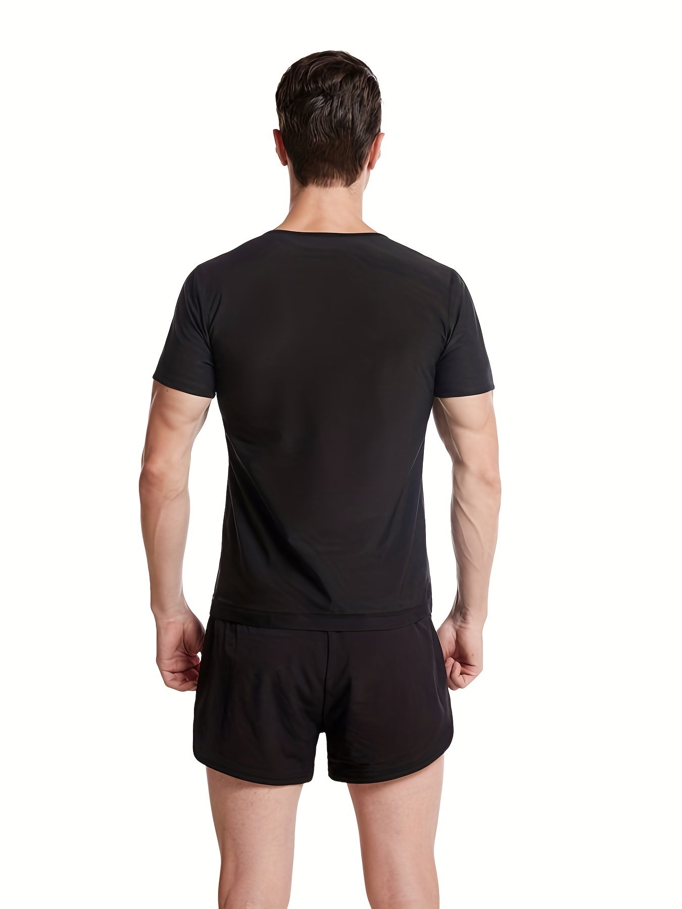 Men's Sweat Sauna Suit: Compression Body Shaper T-Shirt :Burn Fat & Shape Your Body While Working Out!