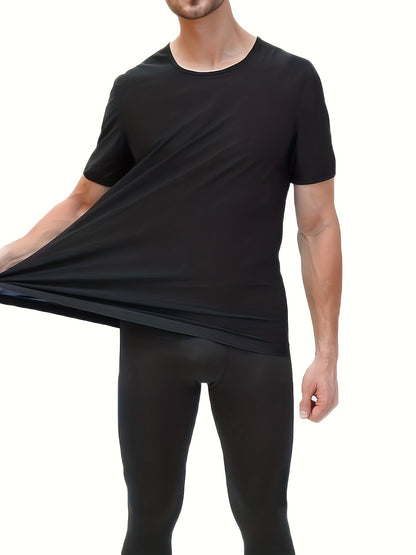 Men's Sweat Sauna Suit: Compression Body Shaper T-Shirt :Burn Fat & Shape Your Body While Working Out!