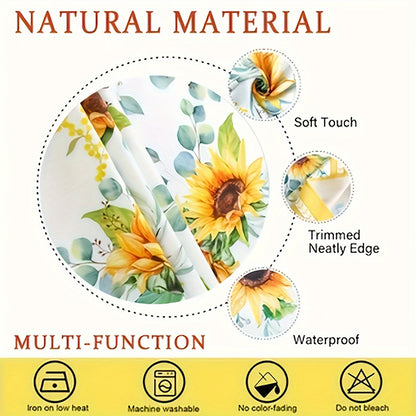 1pc Elegant Stain & Waterproof Tablecloth - Easy-Clean, Durable Table Cover for Parties, Picnics & Home Decor