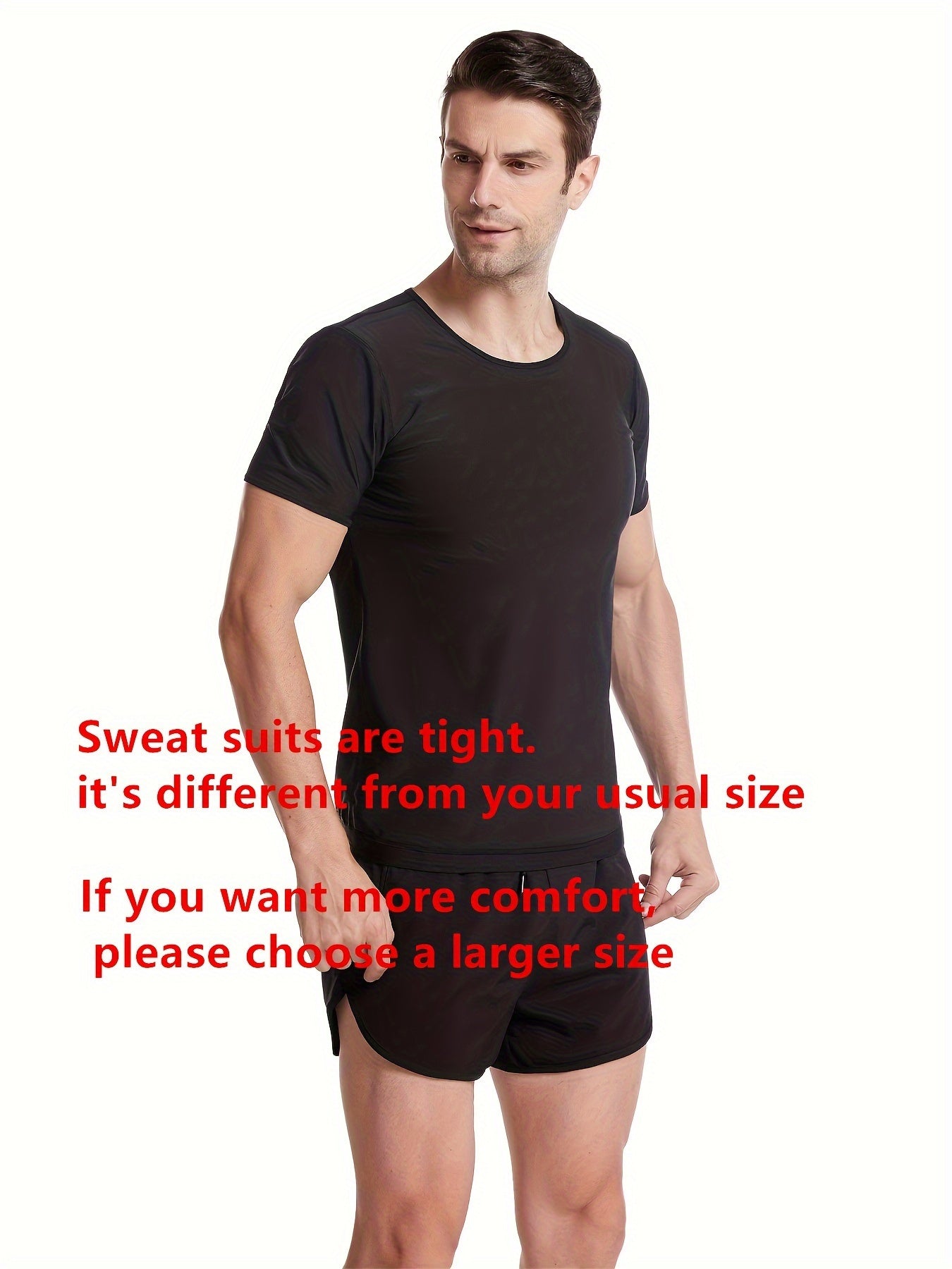 Men's Sweat Sauna Suit: Compression Body Shaper T-Shirt :Burn Fat & Shape Your Body While Working Out!
