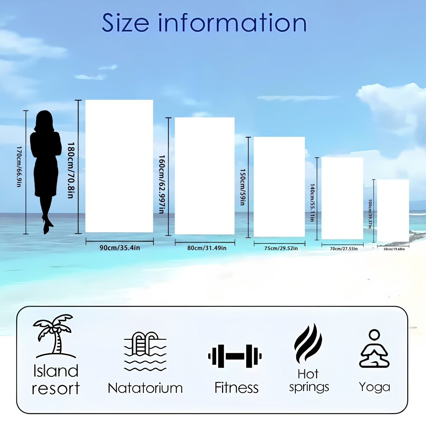 Custom Name Beach Towel - Personalized Polyester Bath & Pool Towel, Perfect for Vacation Gifts & Holiday Presents