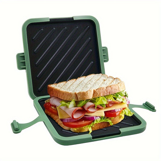 Universal Microwave Crisper Pan - Aluminum Non-Stick Toaster Oven Cookware for Crispy Results - Versatile Sandwich and Snack Maker