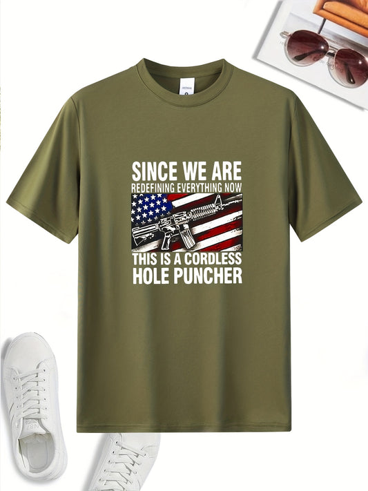 「lovevop」Men's Teddy Bear Dab Trendy Casual Round Neck Short Sleeve T-shirt For Spring And Summer